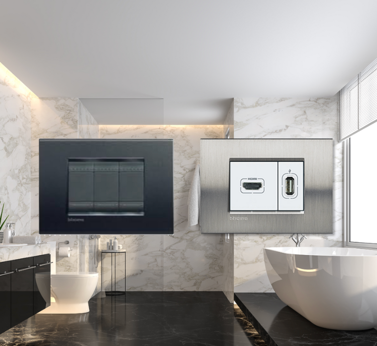 Placas e interruptores